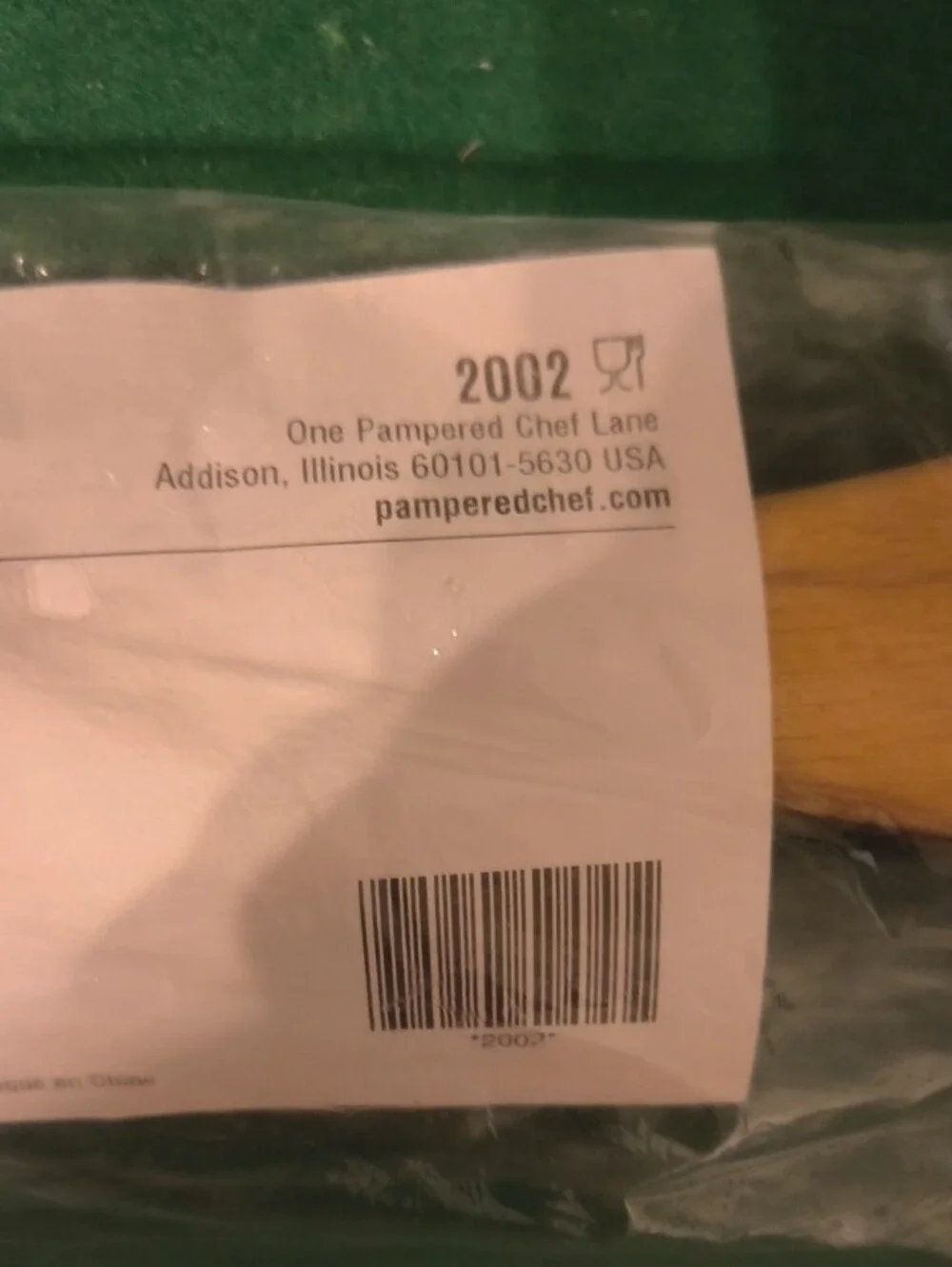 Pampered Chef Teak Wooden Spoon - Brown